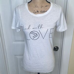 Lead with Love White Tee